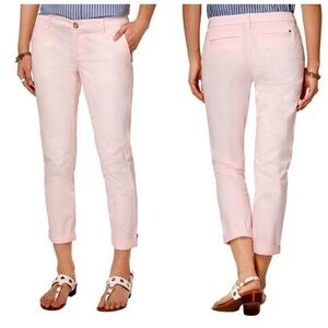 Tommy Hilfiger Hampton Stretch Slim Pink Chino Pants Sz 16 NWT
